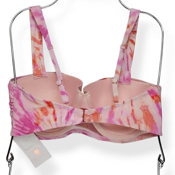 Shade & Shore Tie Dye Light Lift Bikini Top 34C - Picture 2 of 3